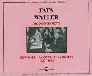 CD Shop - WALLER, FATS QUINTESSENCE 1929-1943