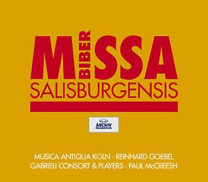 CD Shop - BIBER, H.I.F. VON MISSA SALISBURGENSIS