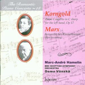 CD Shop - KORNGOLD/MARX ROMANTIC PIANO CONCERTO 18