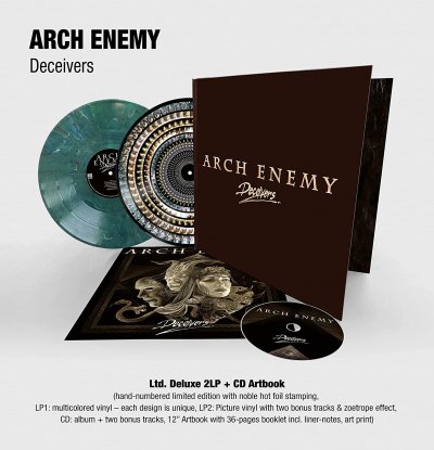 CD Shop - ARCH ENEMY DECEIVERS -LTD- / MULTICOLORED LP1 / ZOETROPE LP2 / ARTBOOK & ART PRINT