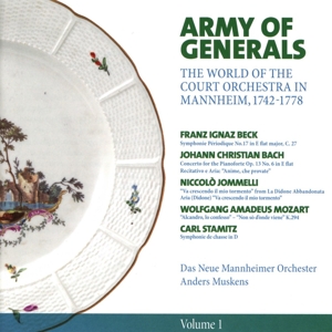 CD Shop - DAS NEUE MANNHEIMER ORCHE ARMY OF GENERALS: THE WORLD OF THE COURT ORCHESTRA IN M