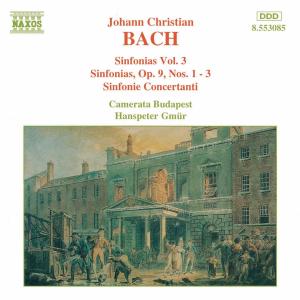 CD Shop - BACH, JOHANN CHRISTIAN SINFONIAS VOL.3 NO.1-3