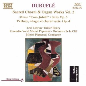 CD Shop - DURUFLE, M. SACRED CHORAL & ORGAN V.2