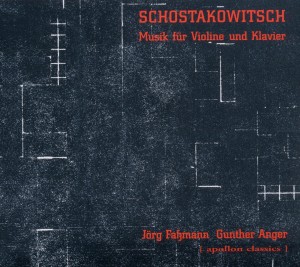 CD Shop - SHOSTAKOVITCH, D. MUSIK FUR VIOLINE UND KLAVIER