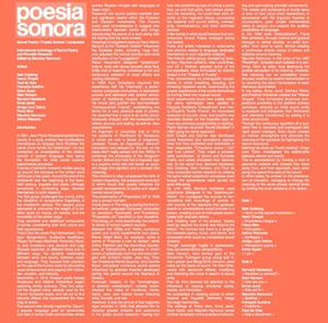 CD Shop - V/A POESIA SONORA