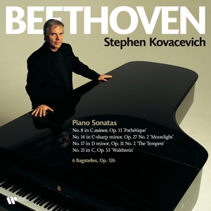 CD Shop - KOVACEVICH, STEPHEN BEETHOVEN PIANO SONATAS NO.8, 14, 17 & 21/6 BAGATELLES OP.126