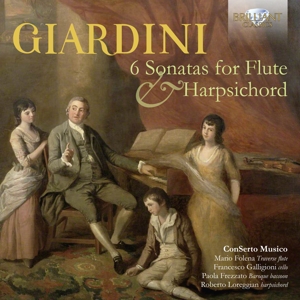 CD Shop - CONSERTO MUSICO GIARDINI: 6 SONATAS FOR FLUTE & HARPSICHORD