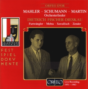 CD Shop - MAHLER/SCHUMANN/MARTIN ORCHESTERLIEDER