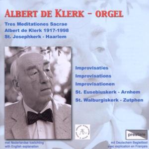 CD Shop - KLERK, ALBERT DE TRES MEDITATIONES SACRAE
