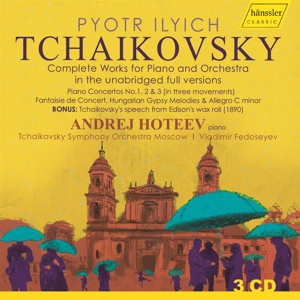 CD Shop - TCHAIKOVSKY SYMPHONY ORCH TCHAIKOVSKY - COMPLETE WORKS FOR PIANO AND ORCHESTRA