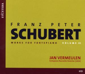 CD Shop - VERMEULEN, JAN SCHUBERT: COMPLETE WORKS FOR PIANOFORTE VOL.3
