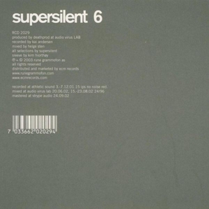 CD Shop - SUPERSILENT 6