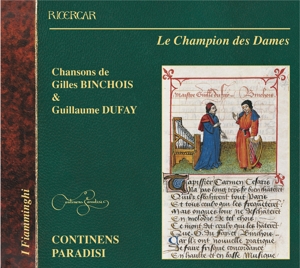 CD Shop - BINCHOIS/DUFAY LE CHAMPION DES DAMES
