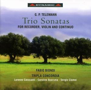 CD Shop - TELEMANN, G.P. TRIO SONATAS FOR RECORDER, VIOLIN & CONCERTO
