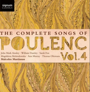 CD Shop - POULENC, F. COMPLETE SONGS OF VOL.4
