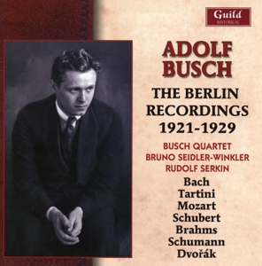 CD Shop - BUSCH, A. BERLIN RECORDINGS 1921-1929