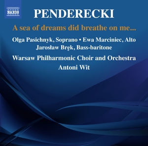 CD Shop - PENDERECKI, K. A SEA OF DREAMS DID BREATHE ON ME...
