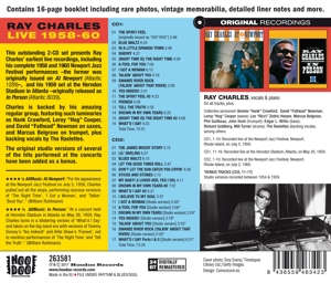 CD Shop - CHARLES, RAY LIVE 1958-1960