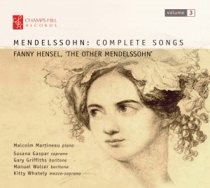 CD Shop - MENDELSSOHN-HENSEL, F. COMPLETE SONGS VOL.3