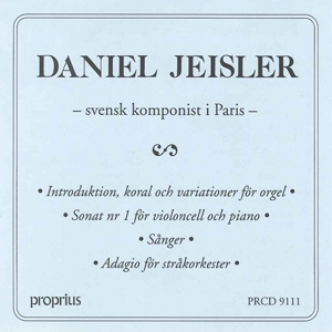 CD Shop - JEISLER, D. SEDISH COMPOSER IN PARIS