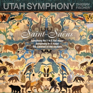 CD Shop - UTAH SYMPHONY / THIERRY FISCHER SAINT-SAENS: SYMPHONY NO.1/SYMPHONY IN A MAJOR/CARNAVAL OF THE ANIMALS