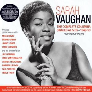 CD Shop - VAUGHAN, SARAH COMPLETE COLUMBIA SINGLES AS & BS 1949-53