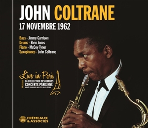 CD Shop - COLTRANE, JOHN LIVE IN PARIS - 17 NOVEMBRE 1962