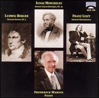 CD Shop - BERGER/MOSCHELES/LISZT FREDERICK MARVIN, PIANO