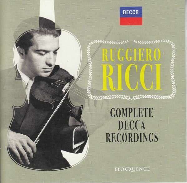 CD Shop - RICCI, RUGGIERO COMPLETE DECCA RECORDINGS