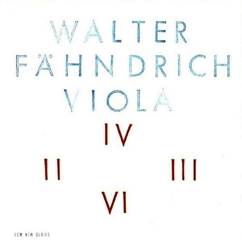 CD Shop - FAEHNDRICH, WALTER VIOLA