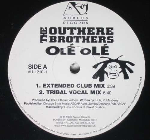 CD Shop - OUTHERE BROTHERS OLE OLE(LET ME HEAR U SAY