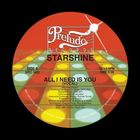 CD Shop - STARSHINE ALL I NEED IS YOU