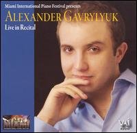 CD Shop - GAVRYLYUK, ALEXANDER LIVE IN RECITAL