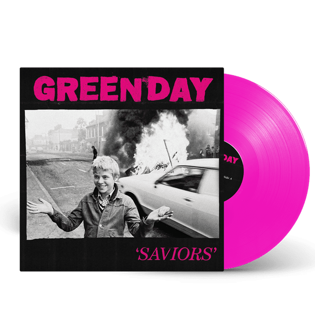 CD Shop - GREEN DAY SAVIORS (NEON PINK VINYL, RETAILER EXCLUSIVE) / 140GR.