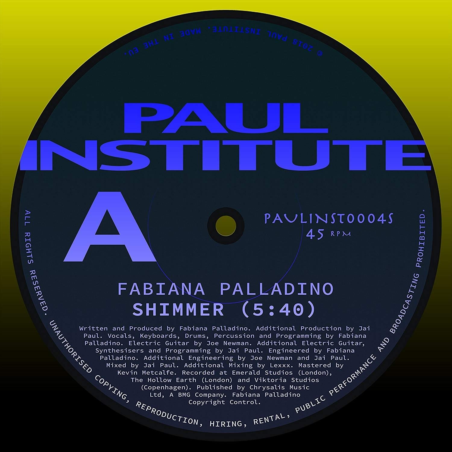 CD Shop - PALLADINO, FABIANA SHIMMER