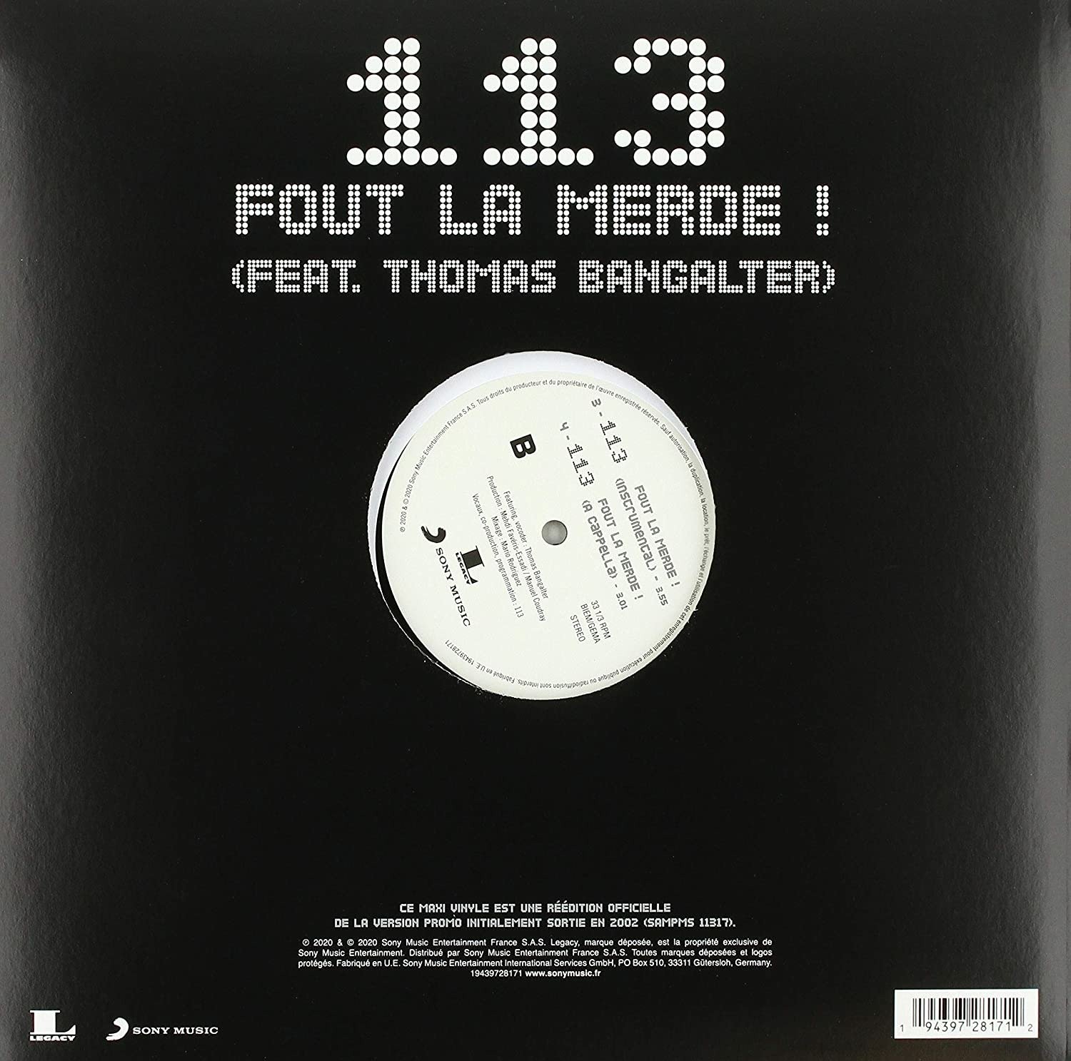 CD Shop - ONE HUNDRED AND THIRTEEN 113 FOUT LA MERDE