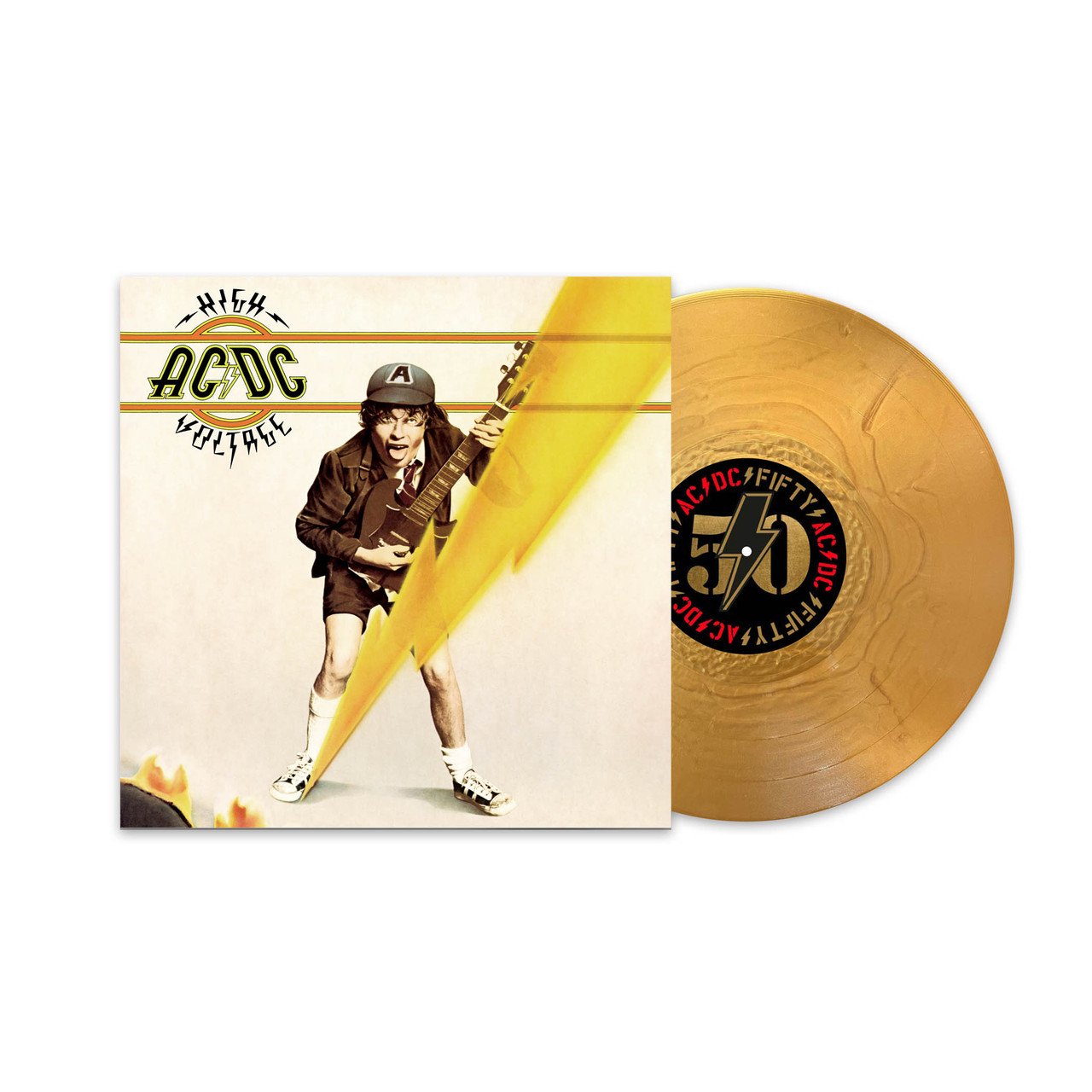 CD Shop - AC/DC HIGH VOLTAGE / GOLD METALLIC / 180GR. / INCL. INSERT