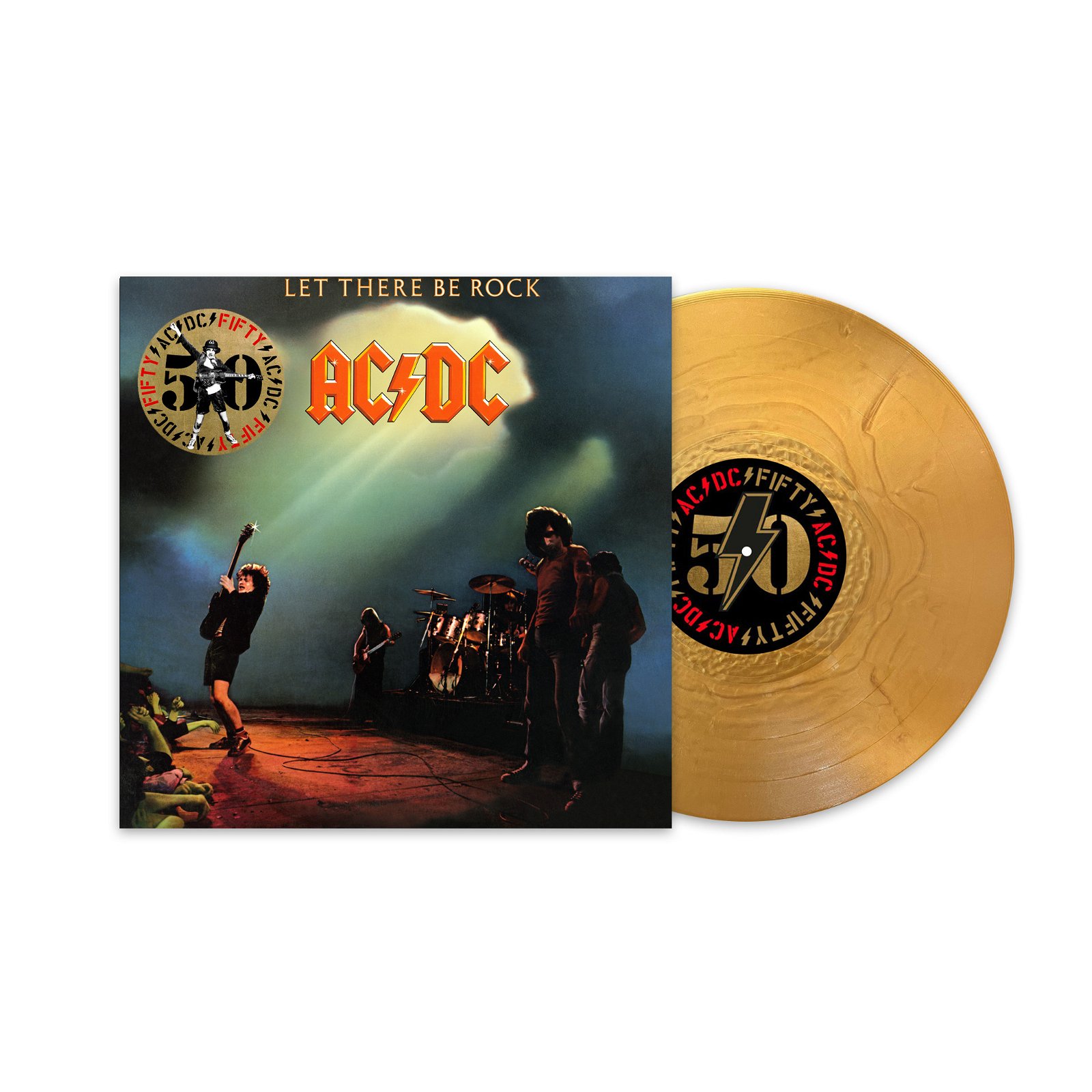 CD Shop - AC/DC Let There Be Rock (50th Anniversary Gold Color Vinyl)