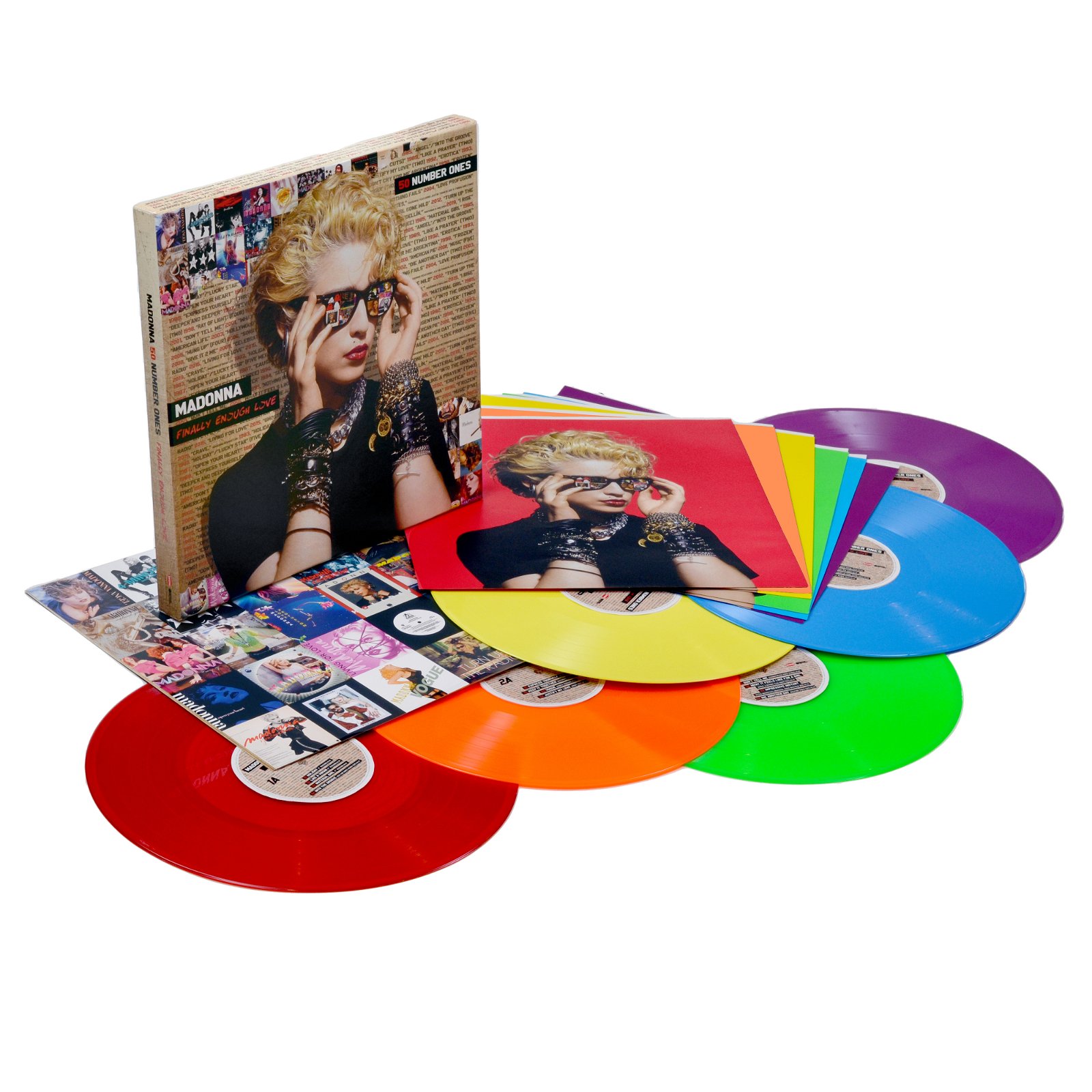 CD Shop - MADONNA FINALLY ENOUGH LOVE: 50 NUMBER ONES (LIMITED RAINBOW EDITION) / 180GR.