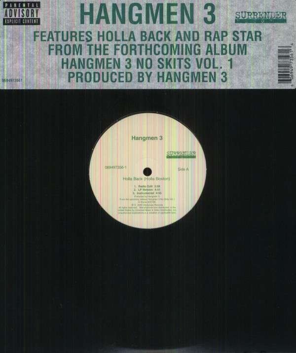 CD Shop - HANGMEN 3 HOLLA BACK
