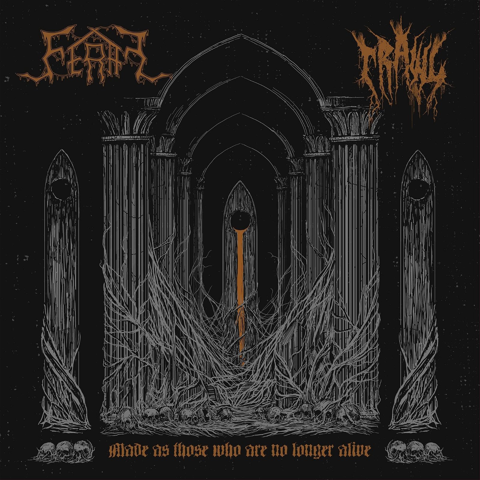 CD Shop - FERAL & CRAWL MADE AS THOSE WHO ARE NO LONGER ALIVE SPLIT