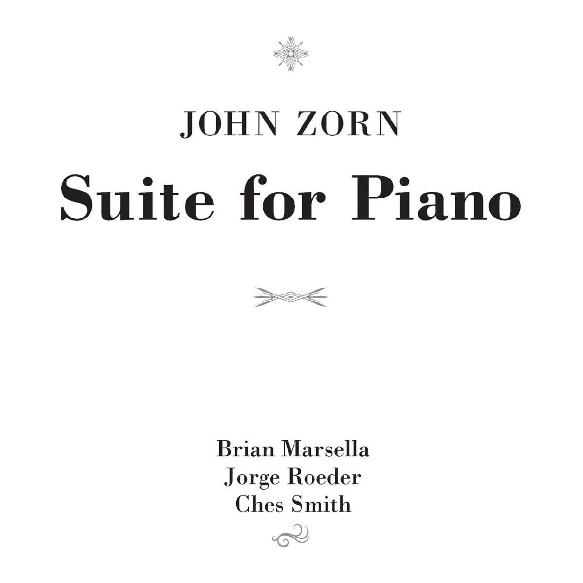 CD Shop - ZORN, JOHN SUITE FOR PIANO