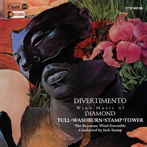 CD Shop - KEYSTONE WIND ENSEMBLE DIVERTIMENTO (THE WIND MUSIC OF DIAMOND, TULL, WASHBURN, STAMP, TOWER)