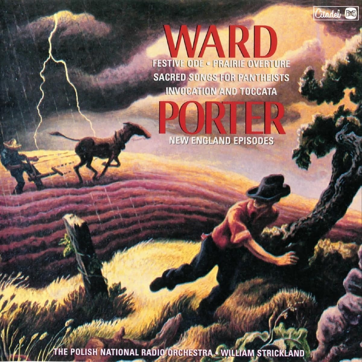 CD Shop - WARD, ROBERT FESTIVE ODE/PRAIRIE OVERTURE/INVOCATION/TOCCATA/SACRED SONGS FOR PANTHEISTS/PORTER