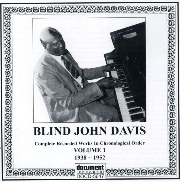 CD Shop - DAVIS, BLIND JOHN VOL 1 1938 - 1952