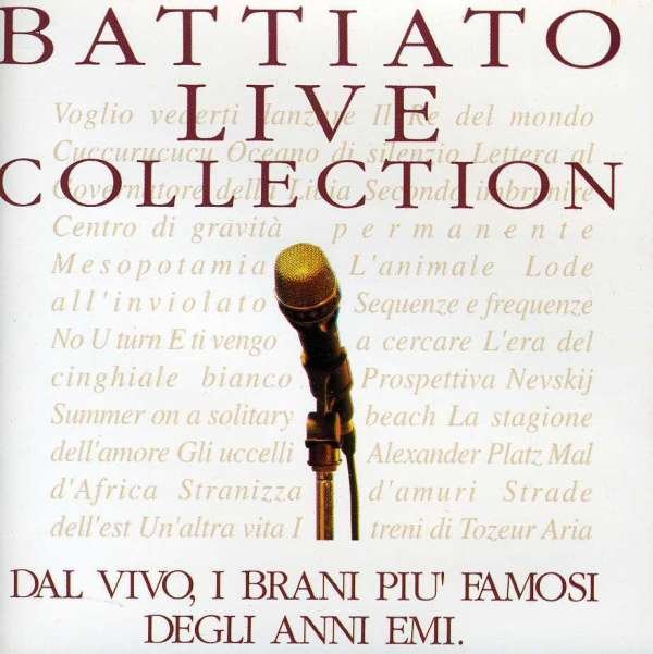 CD Shop - BATTIATO LIVE COLLECTION