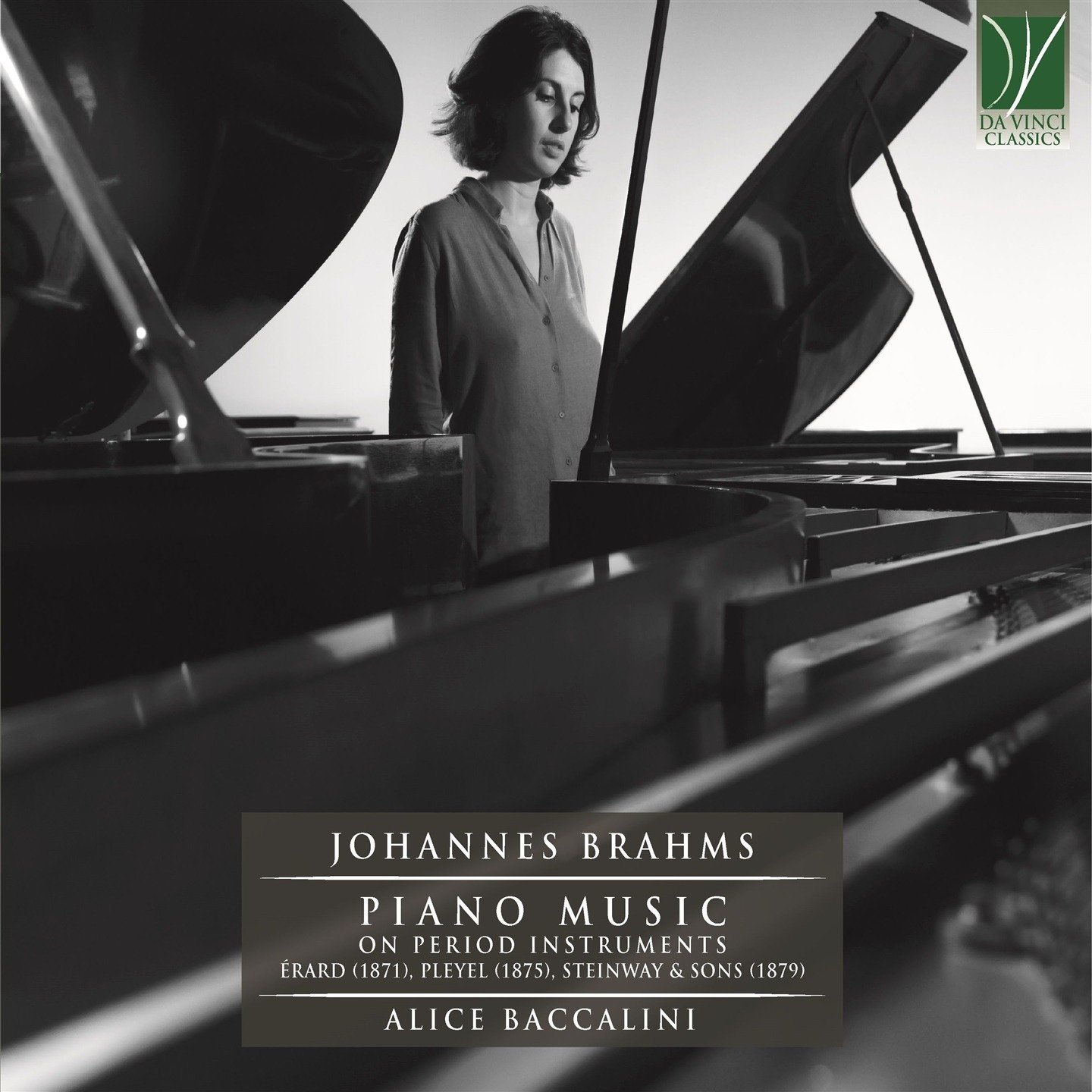 CD Shop - BACCALINI, ALICE BRAHMS: PIANO MUSIC ON PERIOD INSTRUMENTS