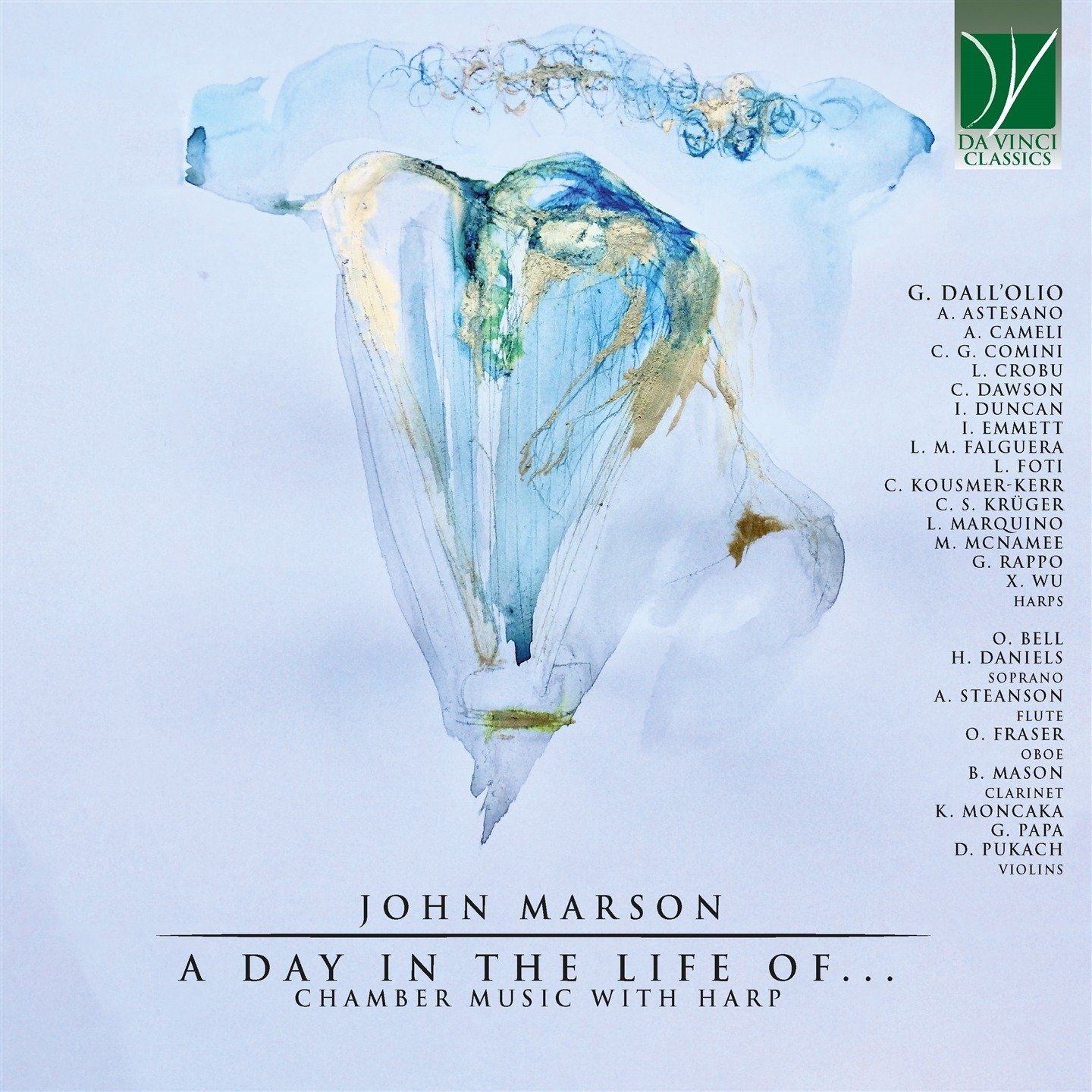 CD Shop - MARSON, JOHN A DAY IN THE LIFE OF - CHAMBER MUSIC WITH HARP