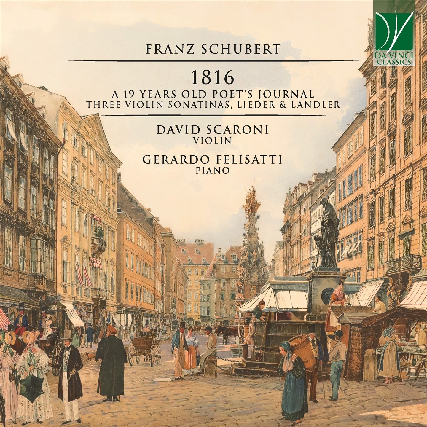 CD Shop - SCARONI, DAVID / GERARDO SCHUBERT: 1816 - A 19 YEARS OLD POET\