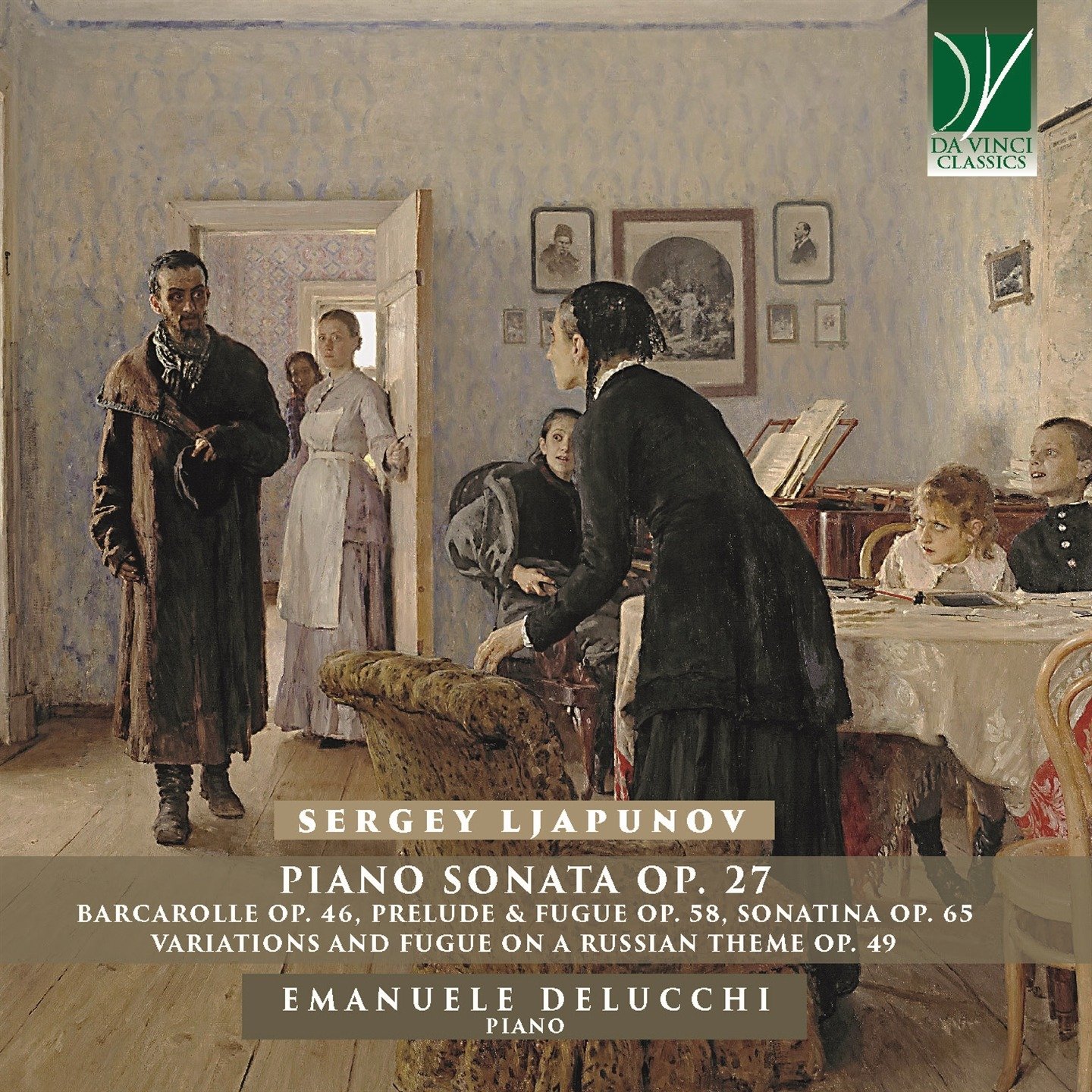 CD Shop - DELUCCHI, EMANUELE SERGEY LJAPUNOV: PIANO SONATA OP. 27 AND OTHER PIANO WORKS